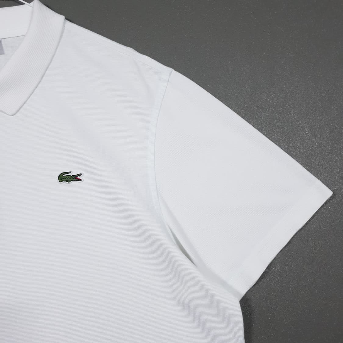 110) 라코스테 신형 초경량 테니스 폴로 셔츠 화이트 크록 반팔 카라티 상품이미지3