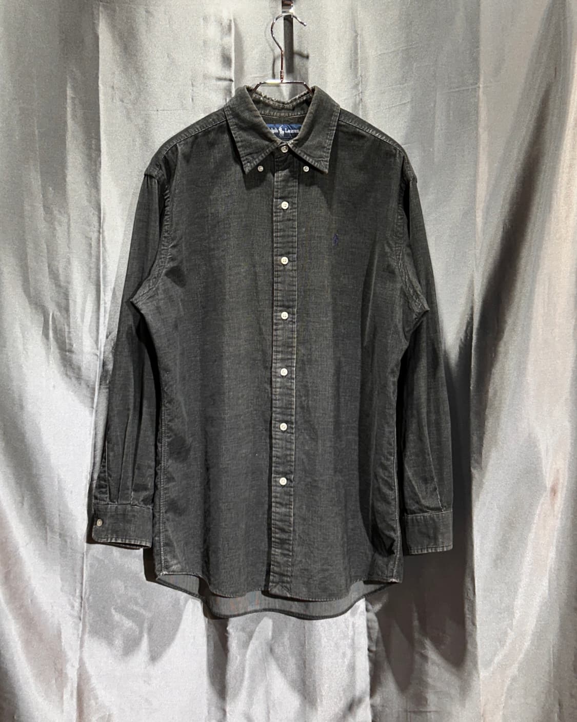 S 폴로랄프로렌 네이비 포니 블랙 코듀로이 셔츠  상품이미지2