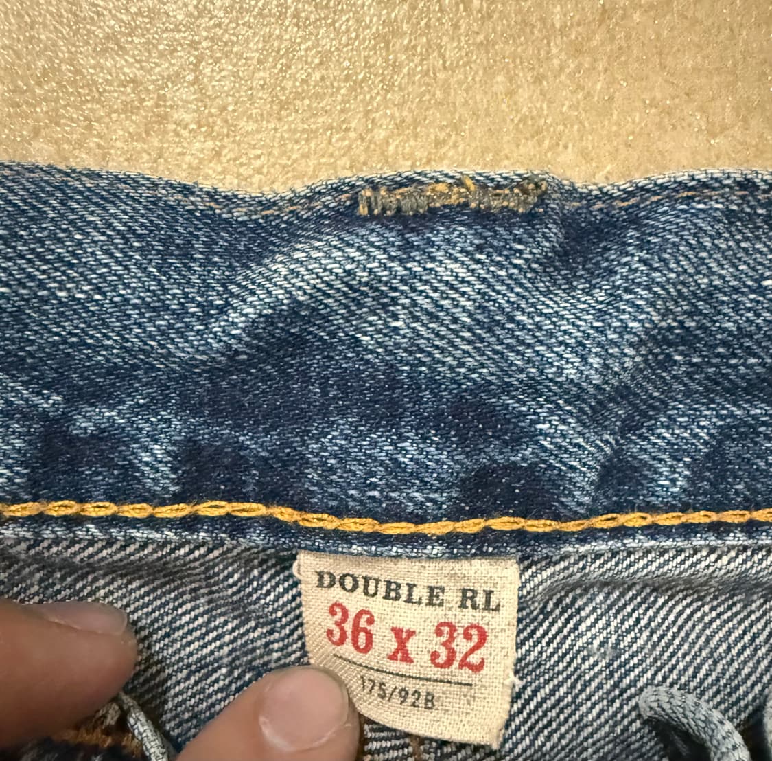 RRL 더블알엘 슬림 부트컷 브라이어필드 셀비지 데님 36x32 상품이미지6