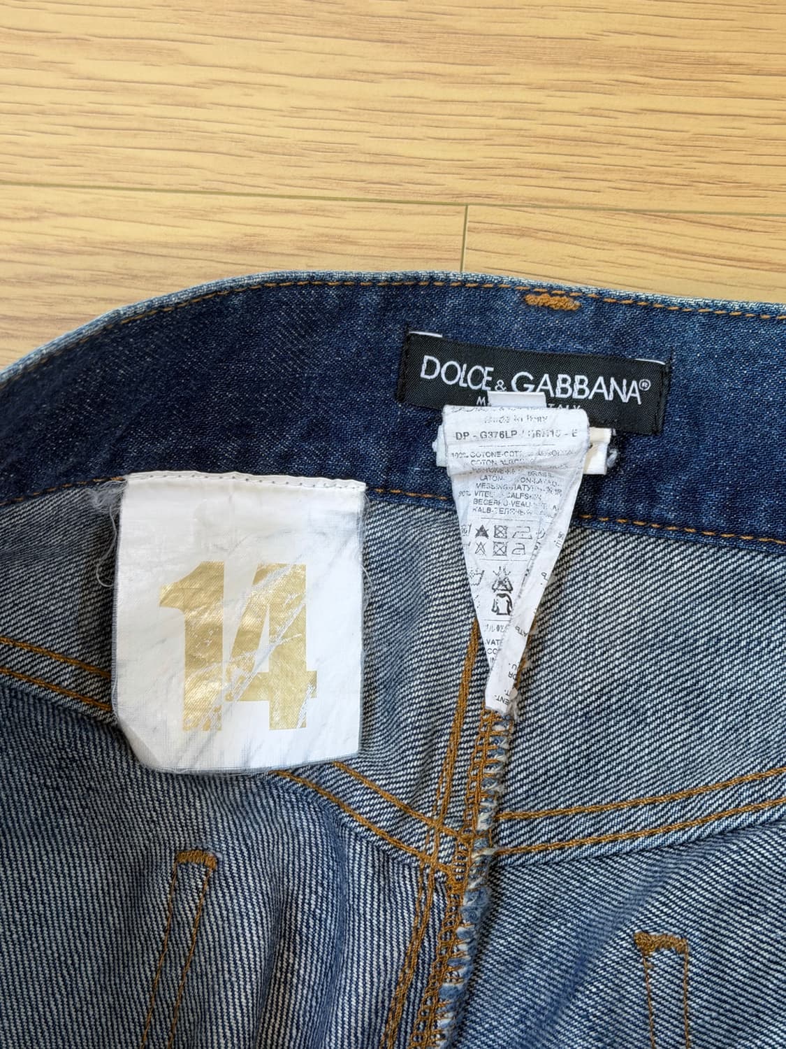 돌체앤가바나 진청 데님 빈티지 상품이미지4