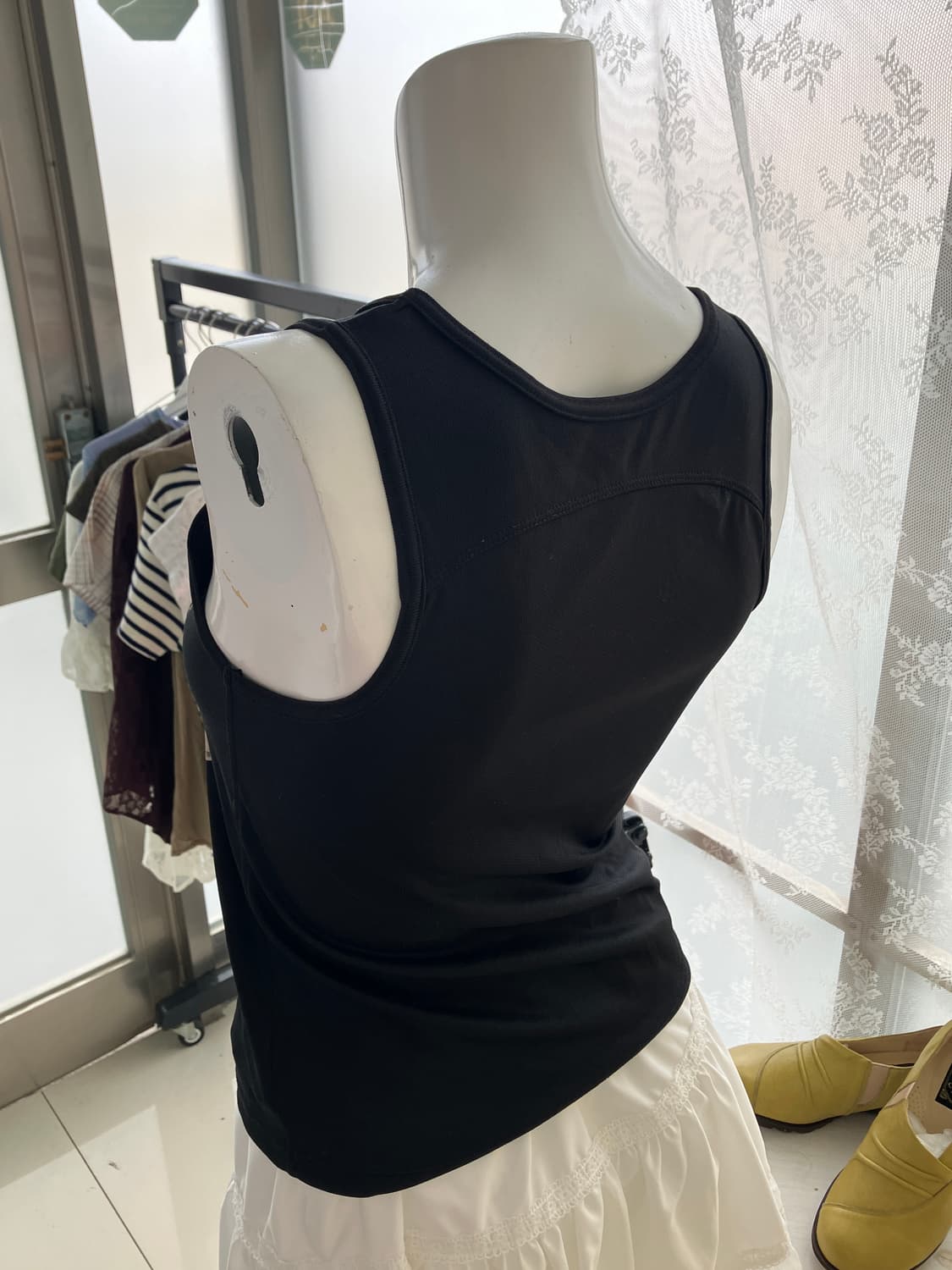  black flower twinkle sleeveless 상품이미지8