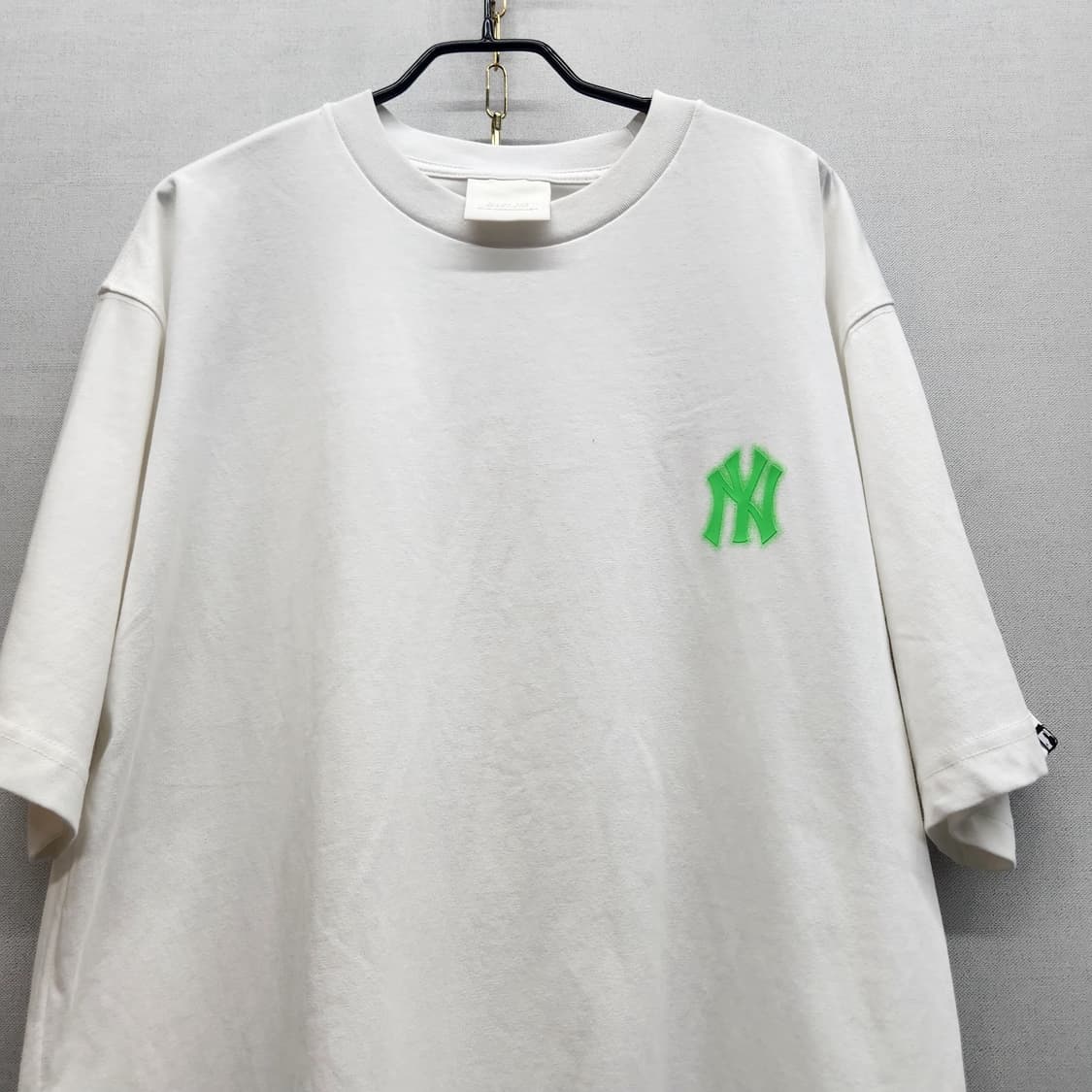 MLB 뉴욕 양키스 형광 백 빅로고 반팔티 M(L) 상품이미지3