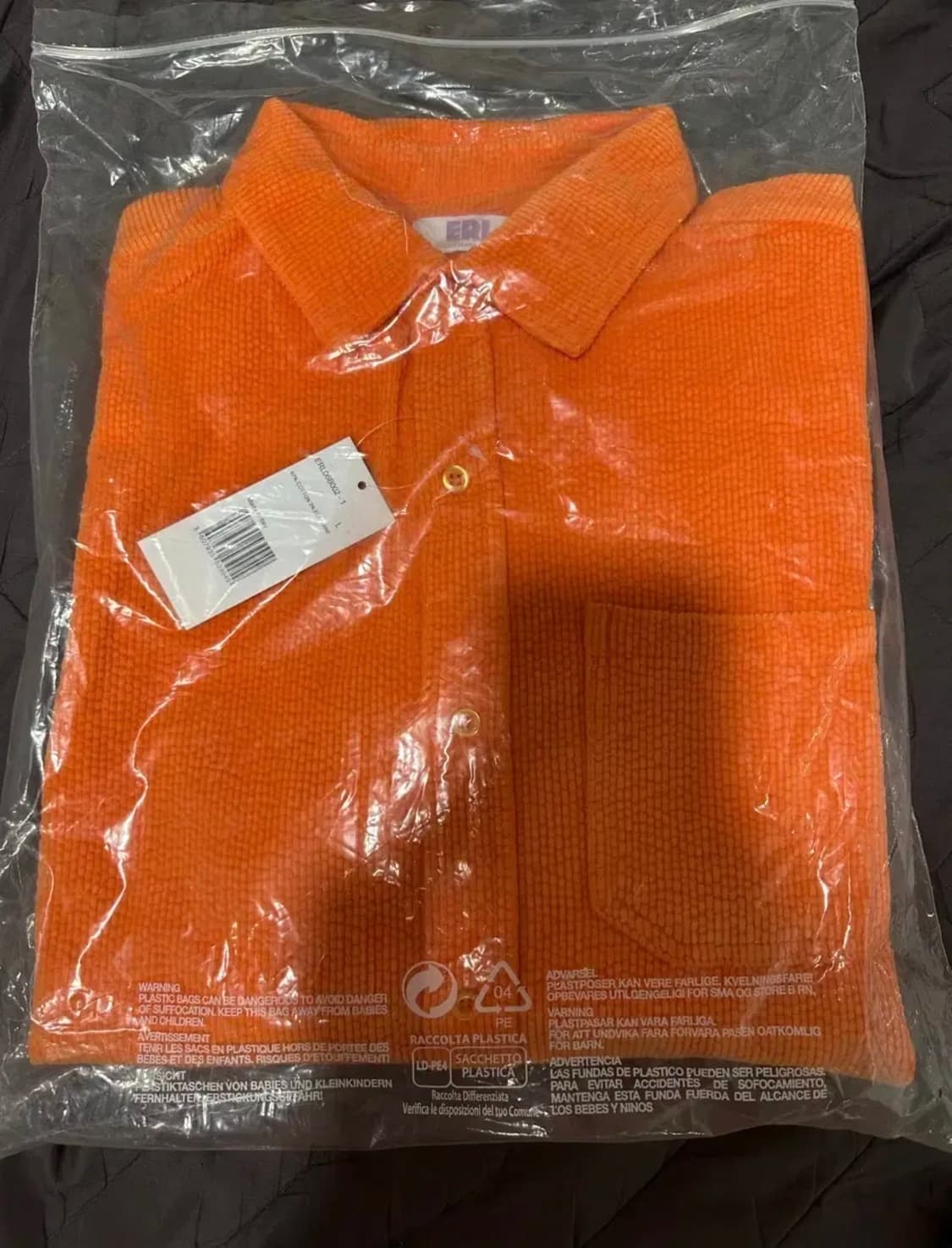 L) erl 코듀로이 셔츠 오렌지 상품이미지1