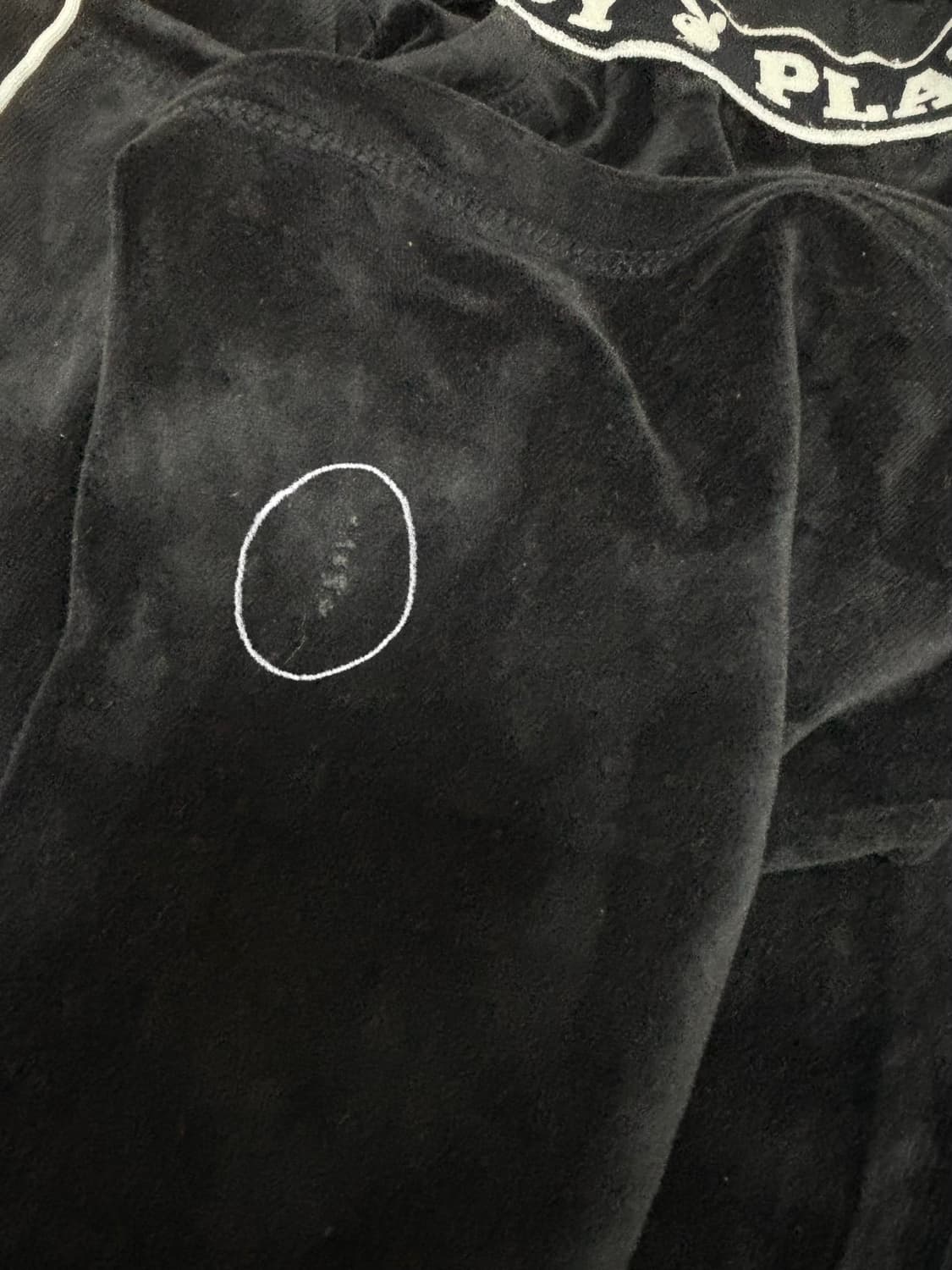 플레이보이 벨벳 부츠컷 츄리닝 바지 츄바 상품이미지8