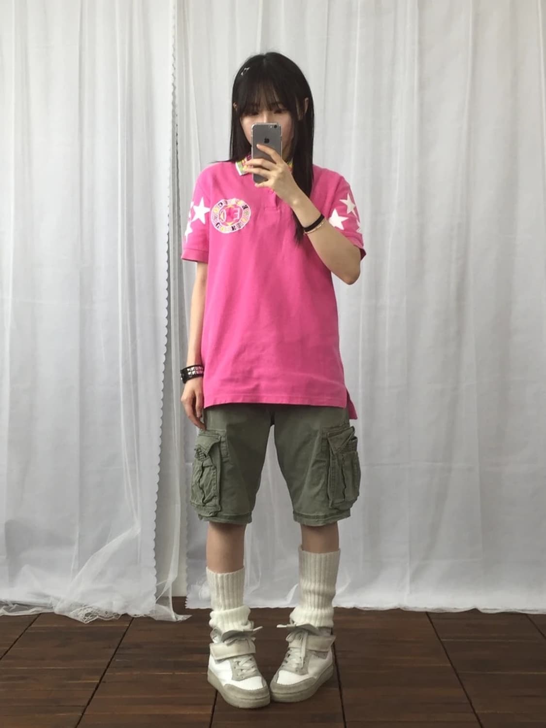 Enrico Coveri Pink Star Polo Shirt 상품이미지3