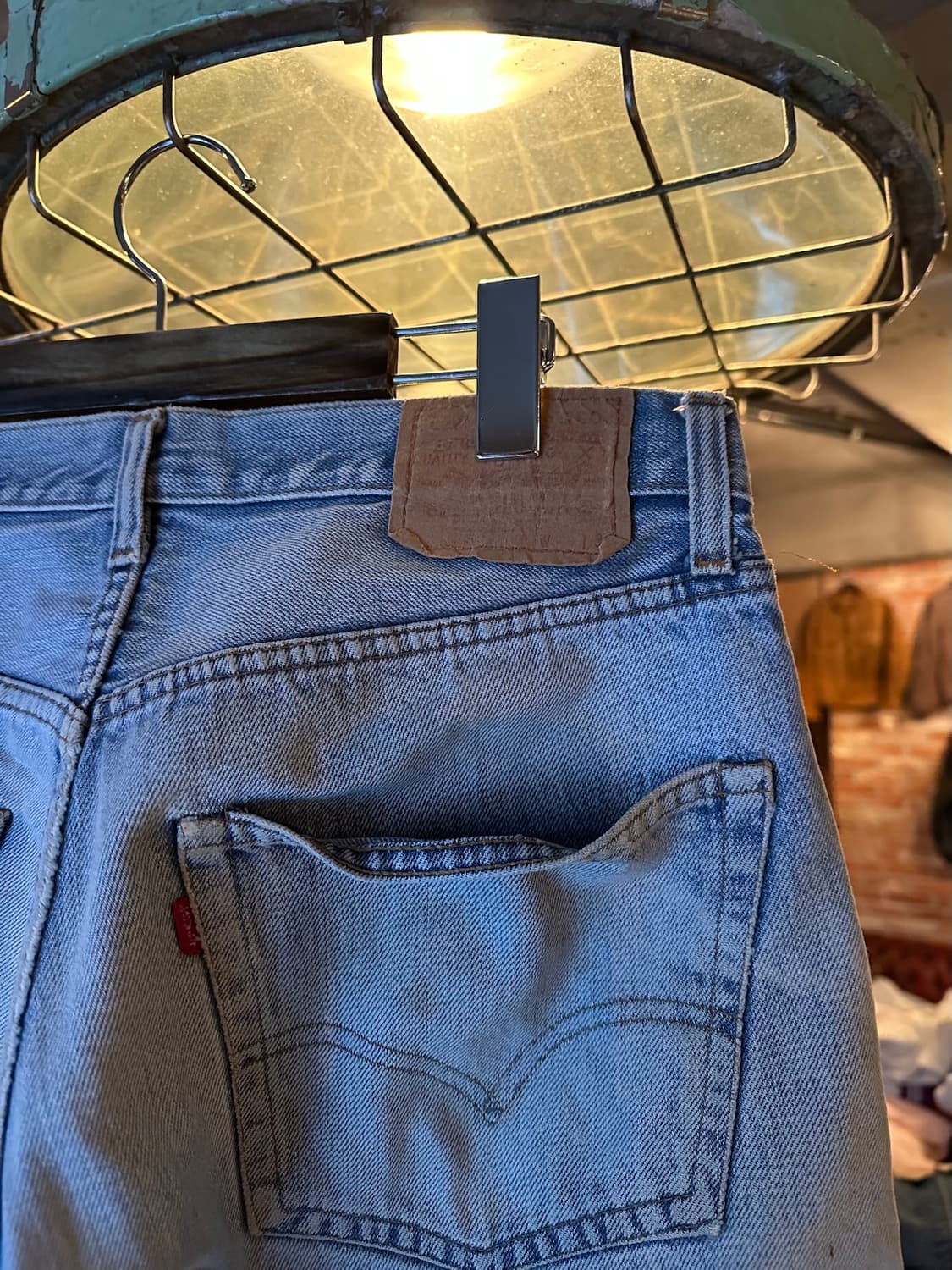 80s USA 빈티지 리바이스 501 66후기 논셀비지 데님 팬츠 상품이미지8