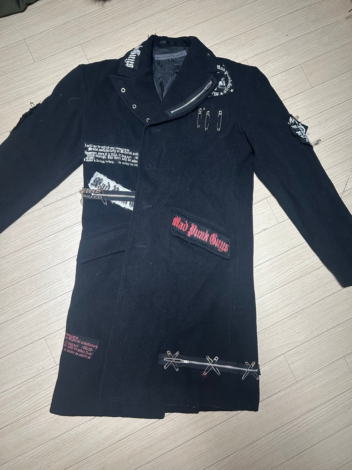 VintageAcid zazz men punk jacket  m size 상품이미지1