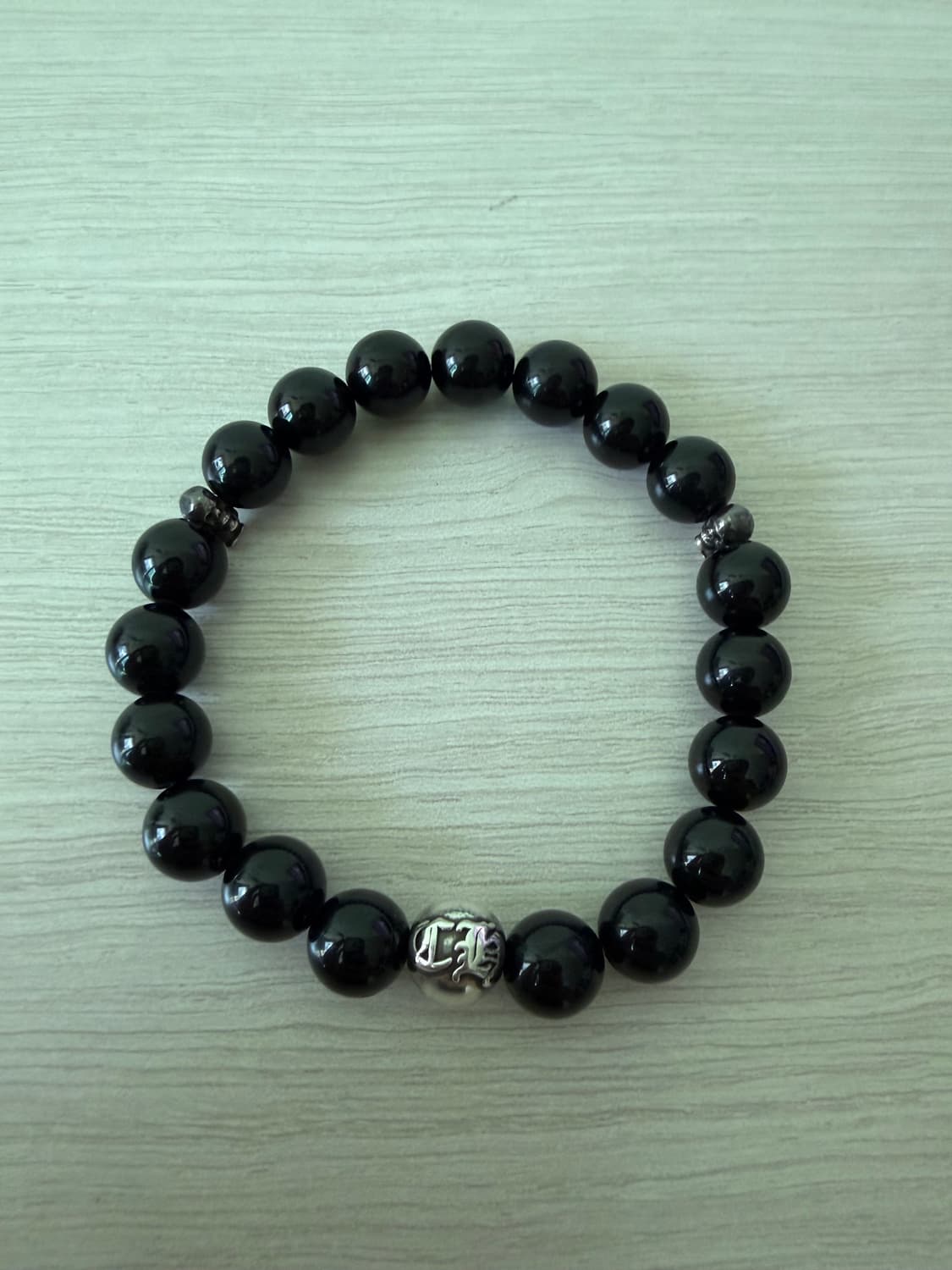 크롬하츠 포티 오닉스 비즈 팔찌 10mm 상품이미지1