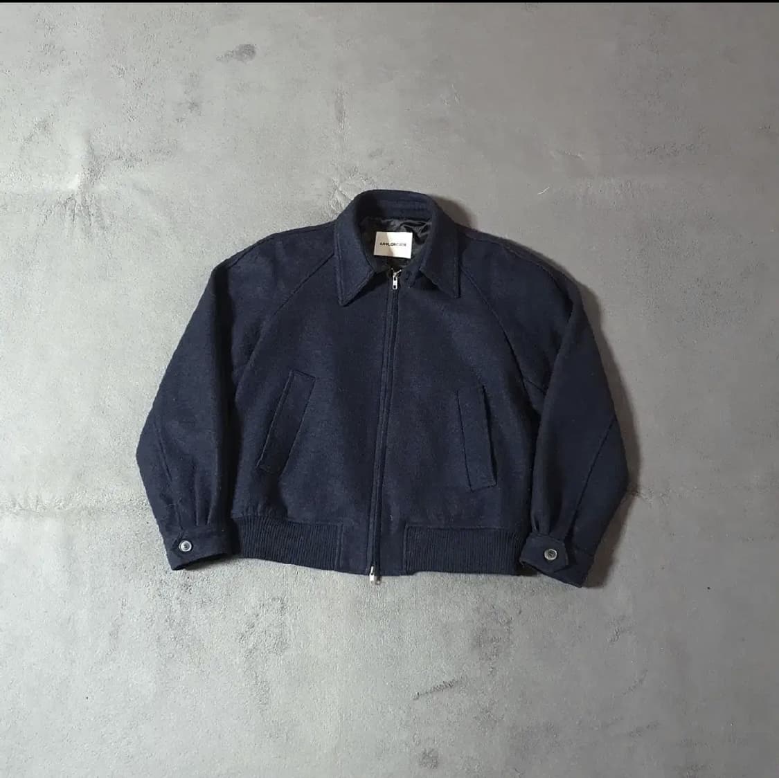 어널러코드 부클 울 숏자켓 블루종 L 네이비 상품이미지4