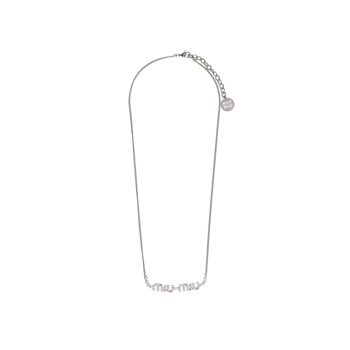 미우미우 네크리스 스틸 크리스탈 상품이미지5