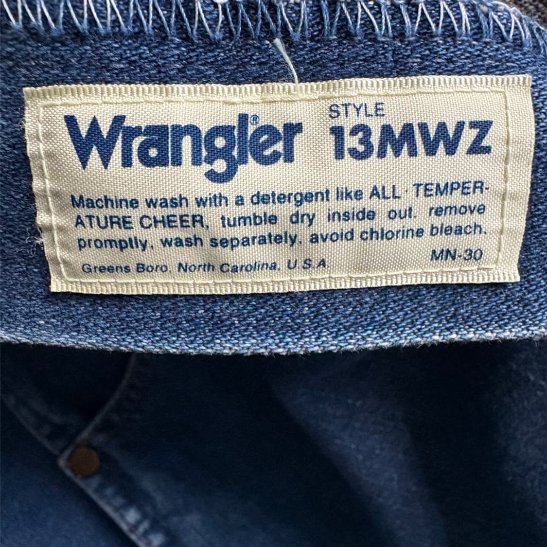 랭글러 Wrangler 13MWZ 오리지널 카우보이 컷 진 - Japan 상품이미지8