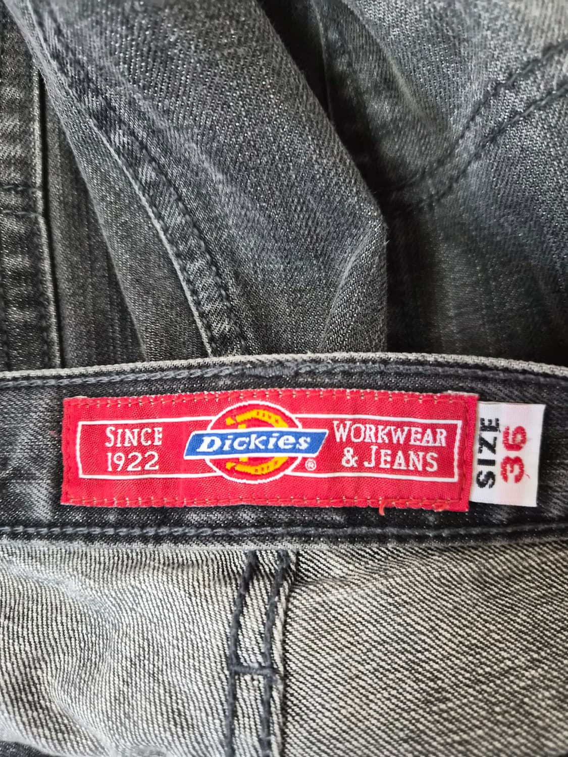 디키즈Dickies 흑청 스트레이트 36사이즈 P-240 상품이미지5