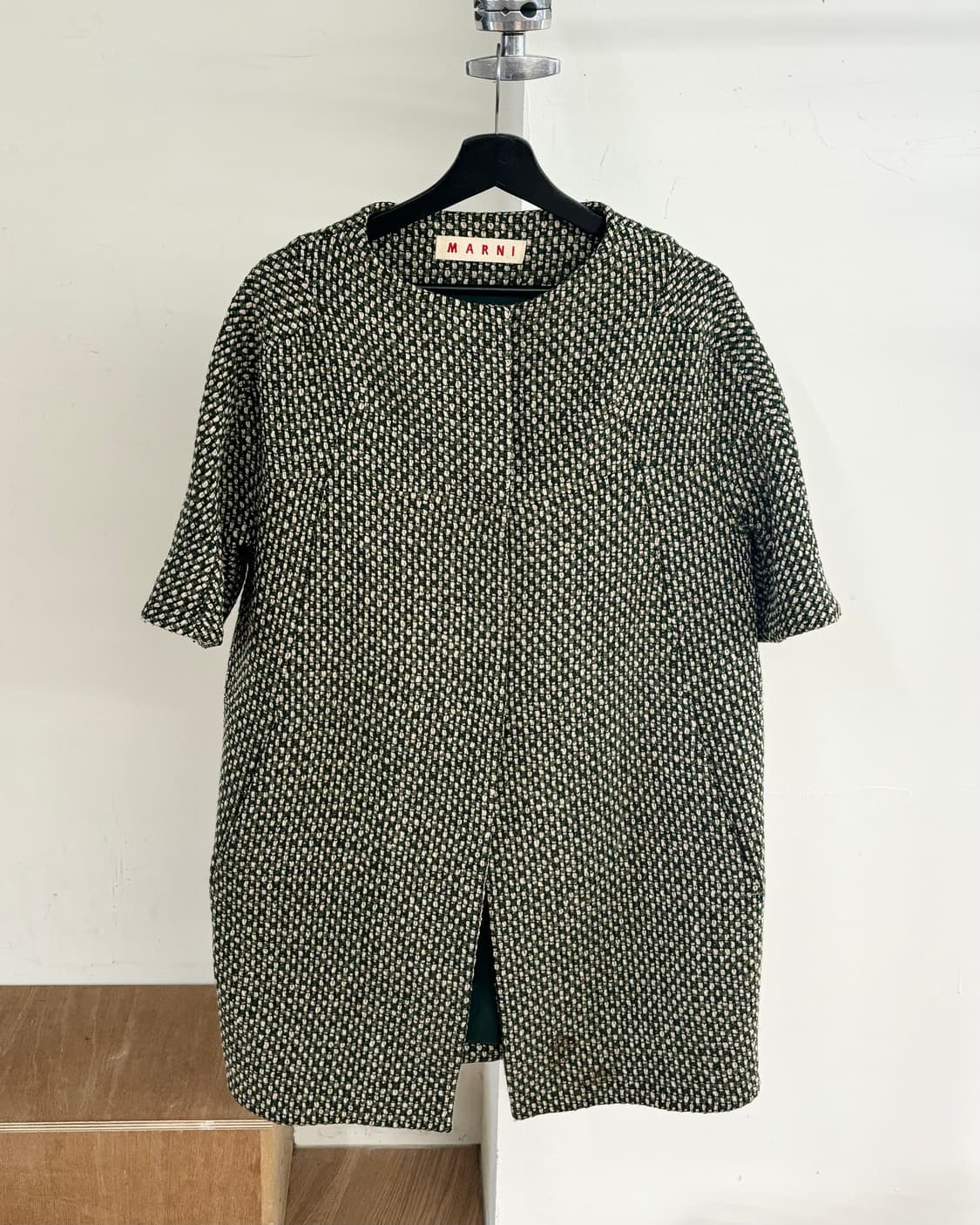 마르니 그린 트위드 코트 상품이미지1