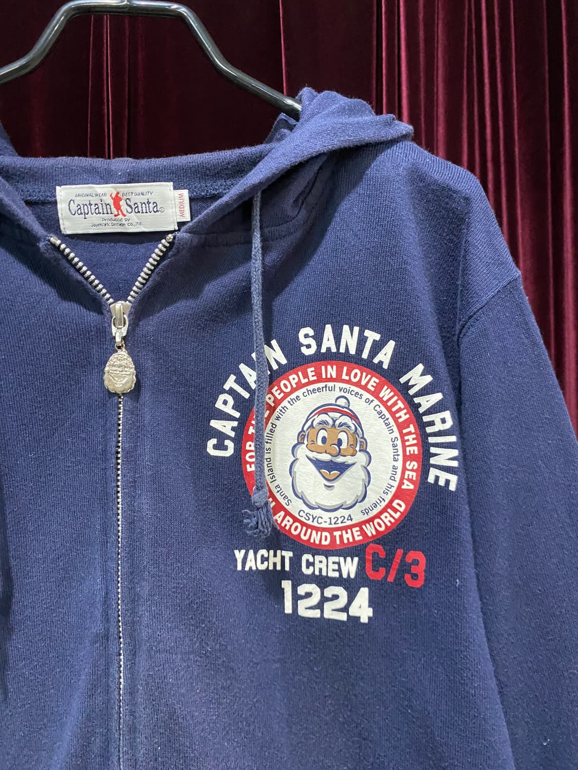 CAPTAIN SANTA navy hood zip-up 상품이미지2