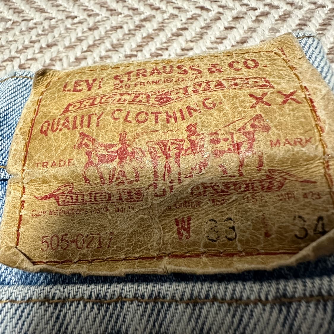 LEVI'S 505 usa made denim pants 상품이미지3