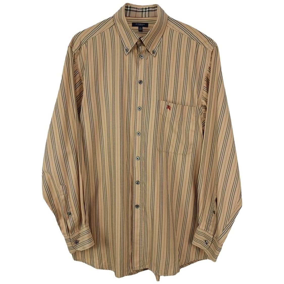 [버버리] 로고 자수 빈티지 스트라이프 셔츠 P01450 상품이미지2