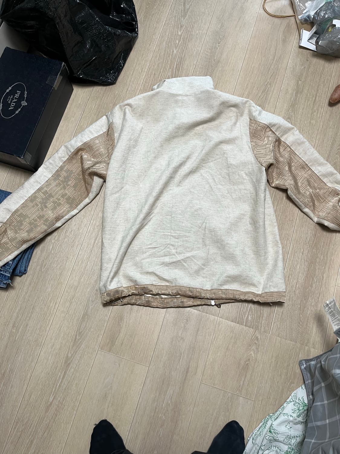 강정석 KANGJUNGSEOK 자켓 아이보리 3사이즈 상품이미지3