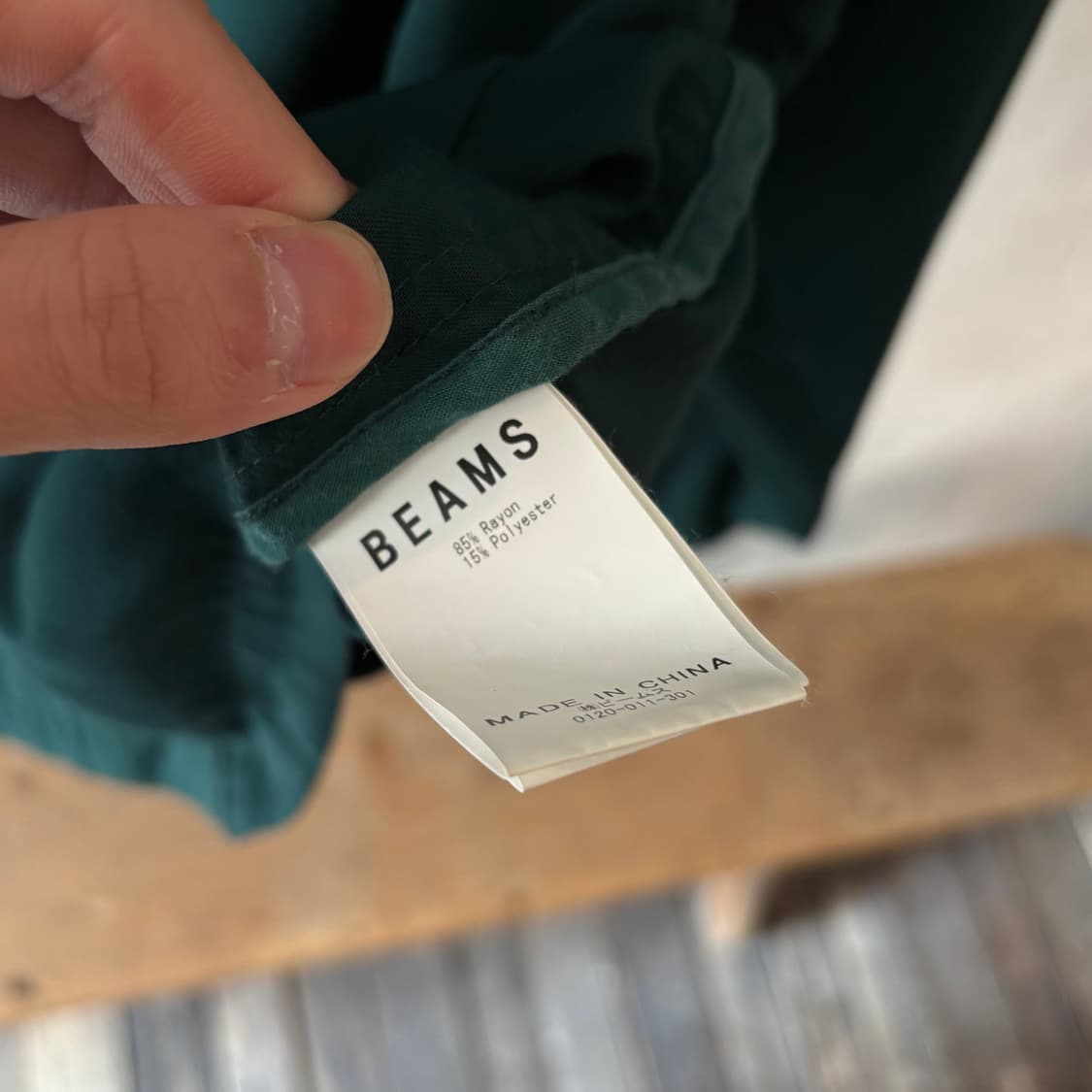 Beams Rayon Single Jacket (L) 상품이미지3