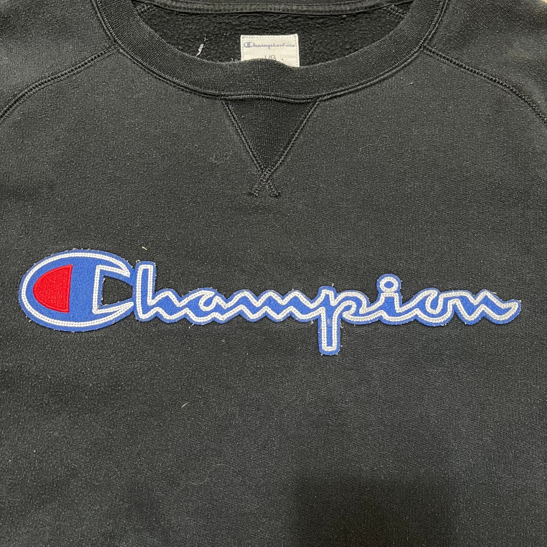 챔피온 Champion 레글런 스펠아웃 로고 기모 맨투맨 L(100) 상품이미지3