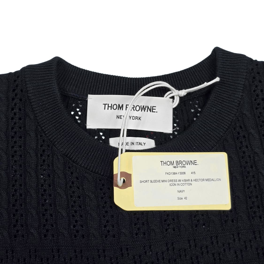 톰브라운 4바 헥터 메달리온 반팔 니트 원피스 상품이미지6