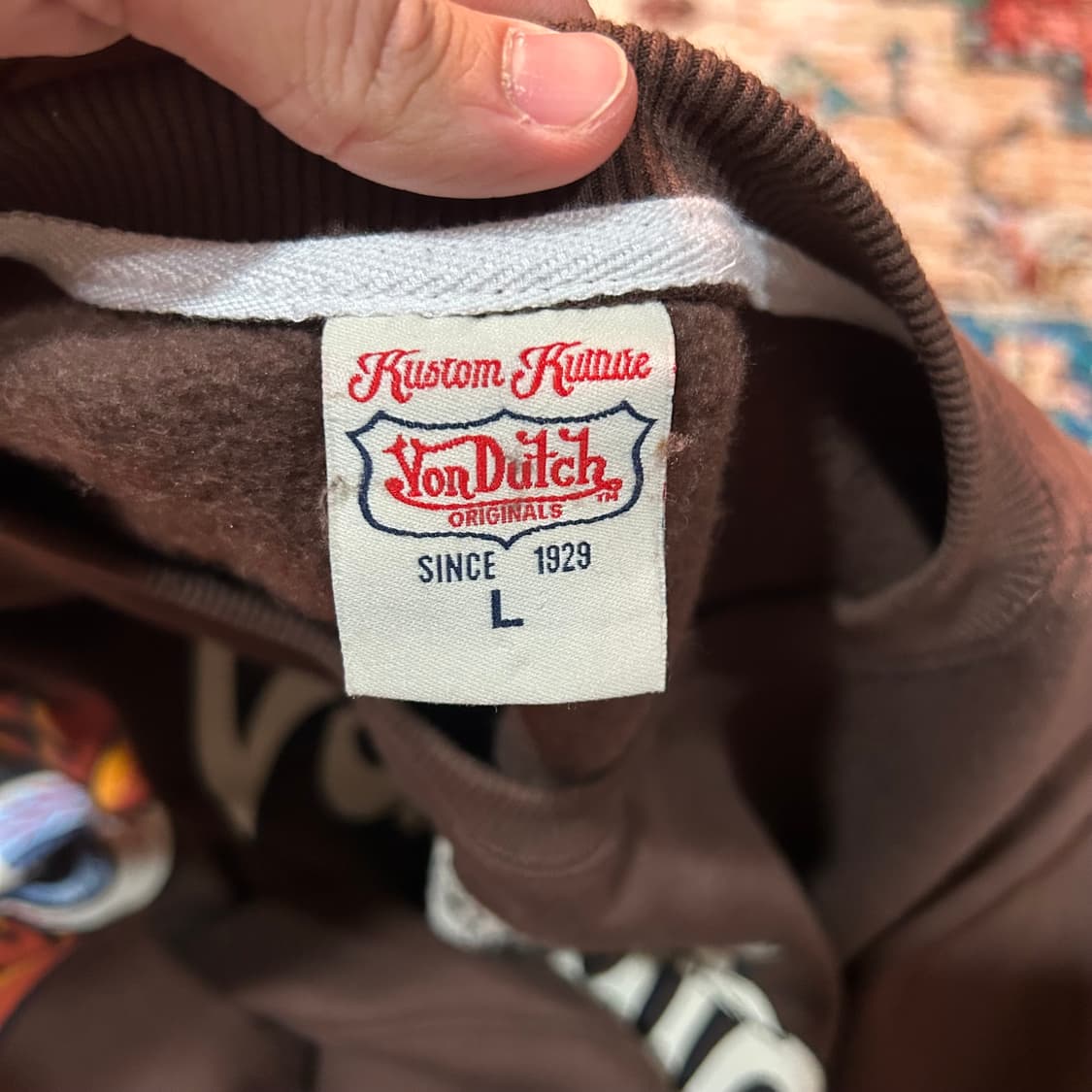 [L] 본더치 로고 프린팅 크롭핏 맨투맨 상품이미지8