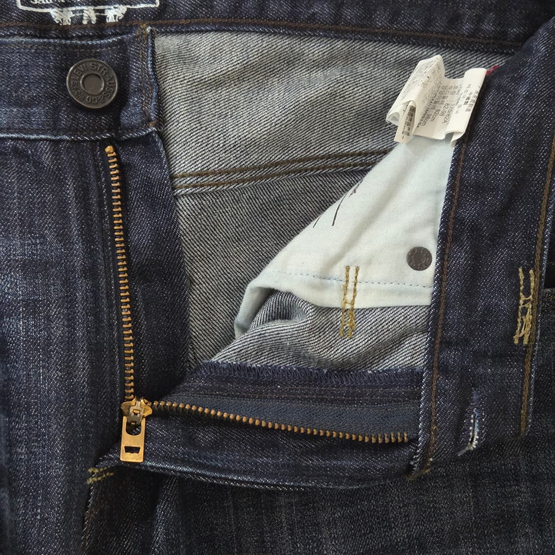 리바이스 샌프란시스코 블랙탭 진청 데님팬츠 32/34 상품이미지5