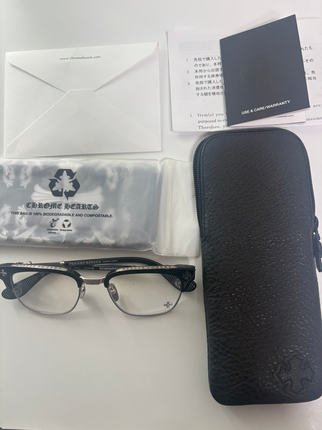 크롬하츠 안경 보넨노이슈어2 블랙/실버 상품이미지1