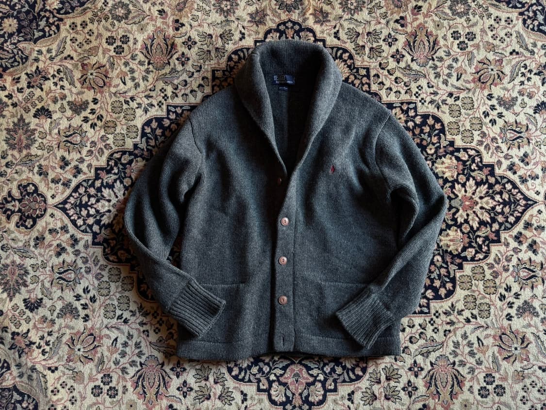 폴로 랄프로렌 숄칼라 램스울 가디건 105 상품이미지1