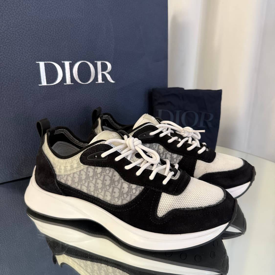 (41)디올 오블리크 b25 러너 스니커즈   상품이미지3