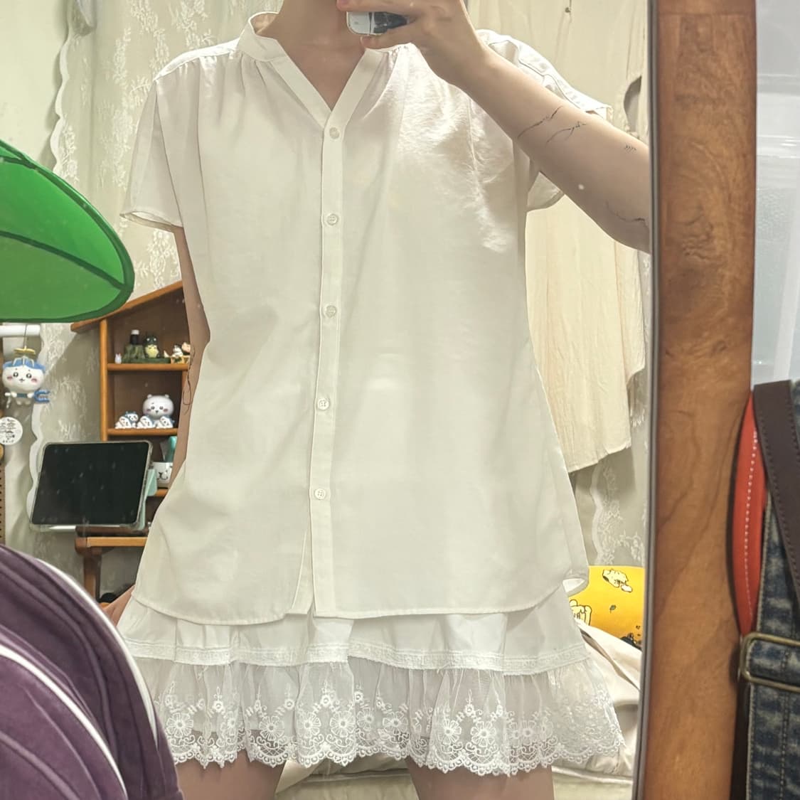 시네마클럽 민소매 블라우스 셔츠 일본 빈티지 마루 홍콩 카메 모리걸 상품이미지3