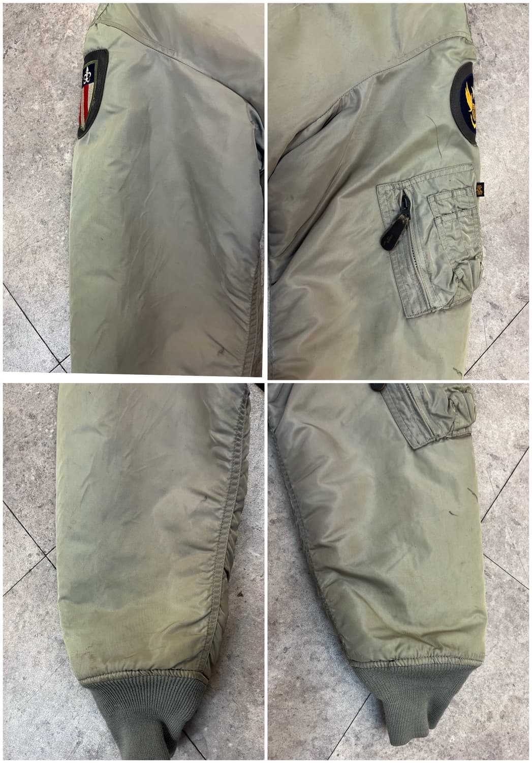 알파인더스트리 CWU-45P 플라이트 자켓 L #csz3960  상품이미지5