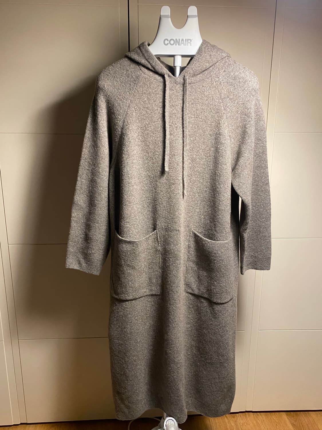 BEAKER 후드 니트 롱 원피스 상품이미지2