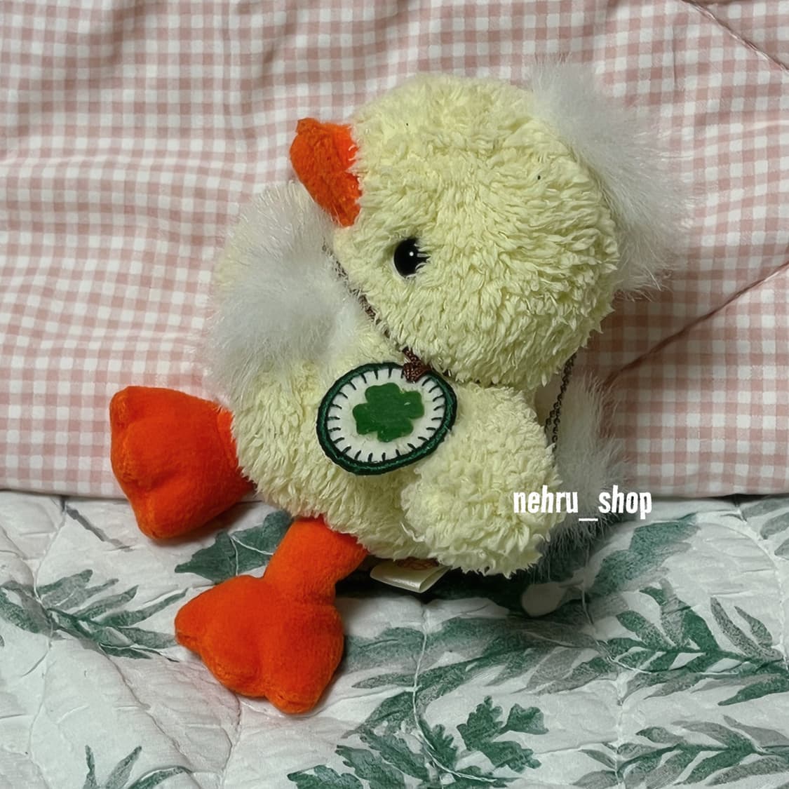 (이체시에눌) 고전 시나다컴퍼니 행운의 네잎클로버 병아리 인형 누이  상품이미지2