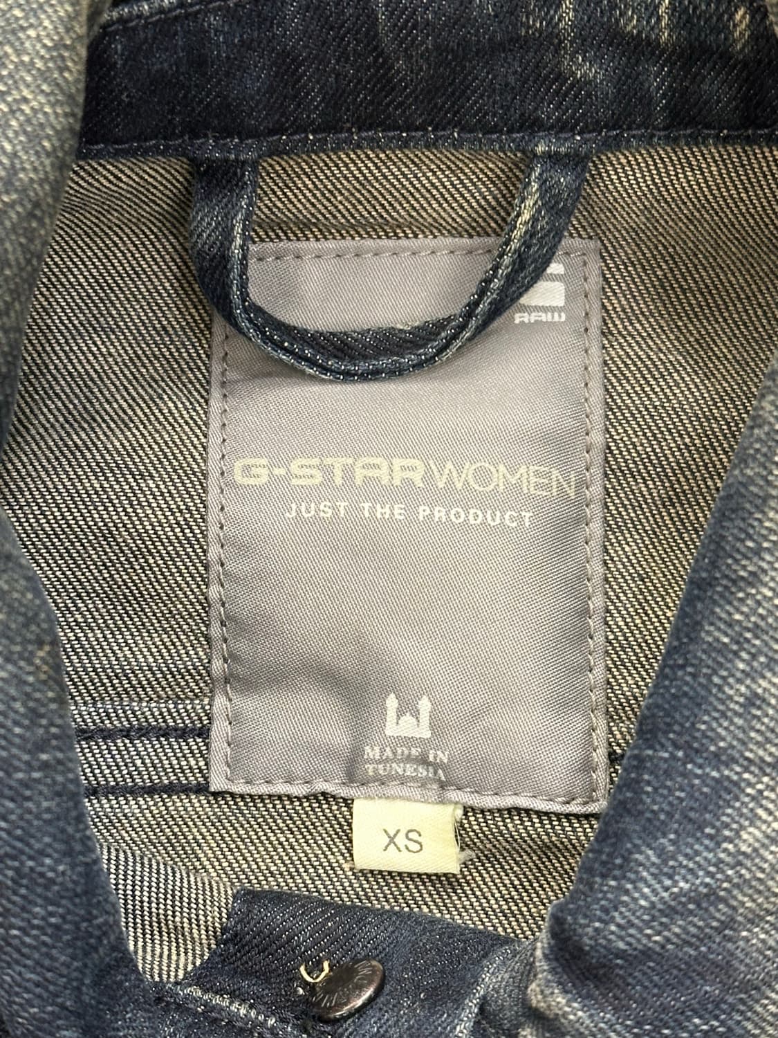 XS)G-STAR 빈티지 여성 워싱 데님 트러커 자켓 상품이미지6