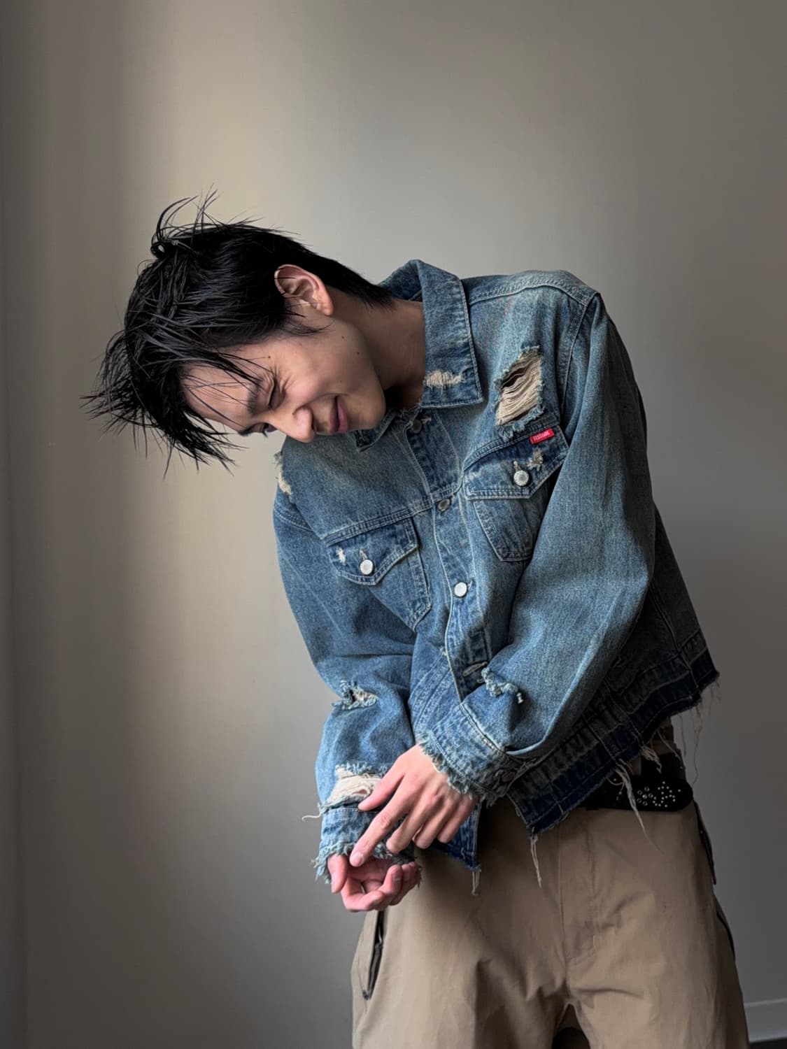 Festival 디스트레스 트러커 자켓 상품이미지1