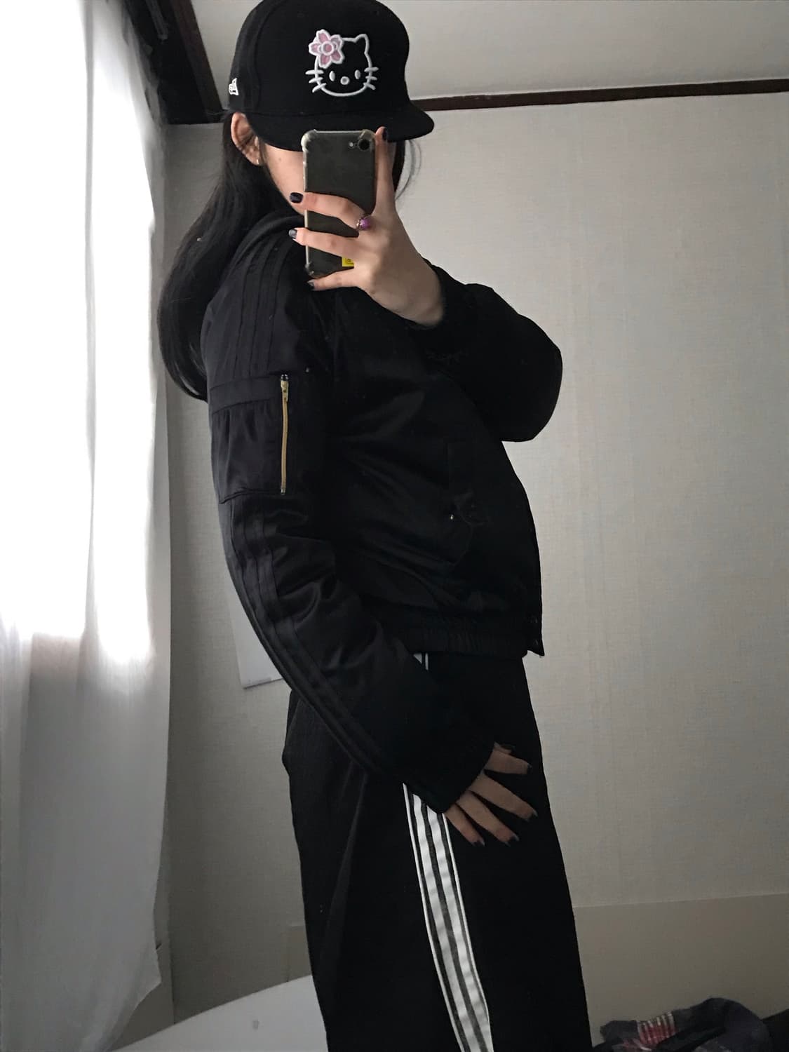 아디다스 블랙 Ma-1 패딩 상품이미지4