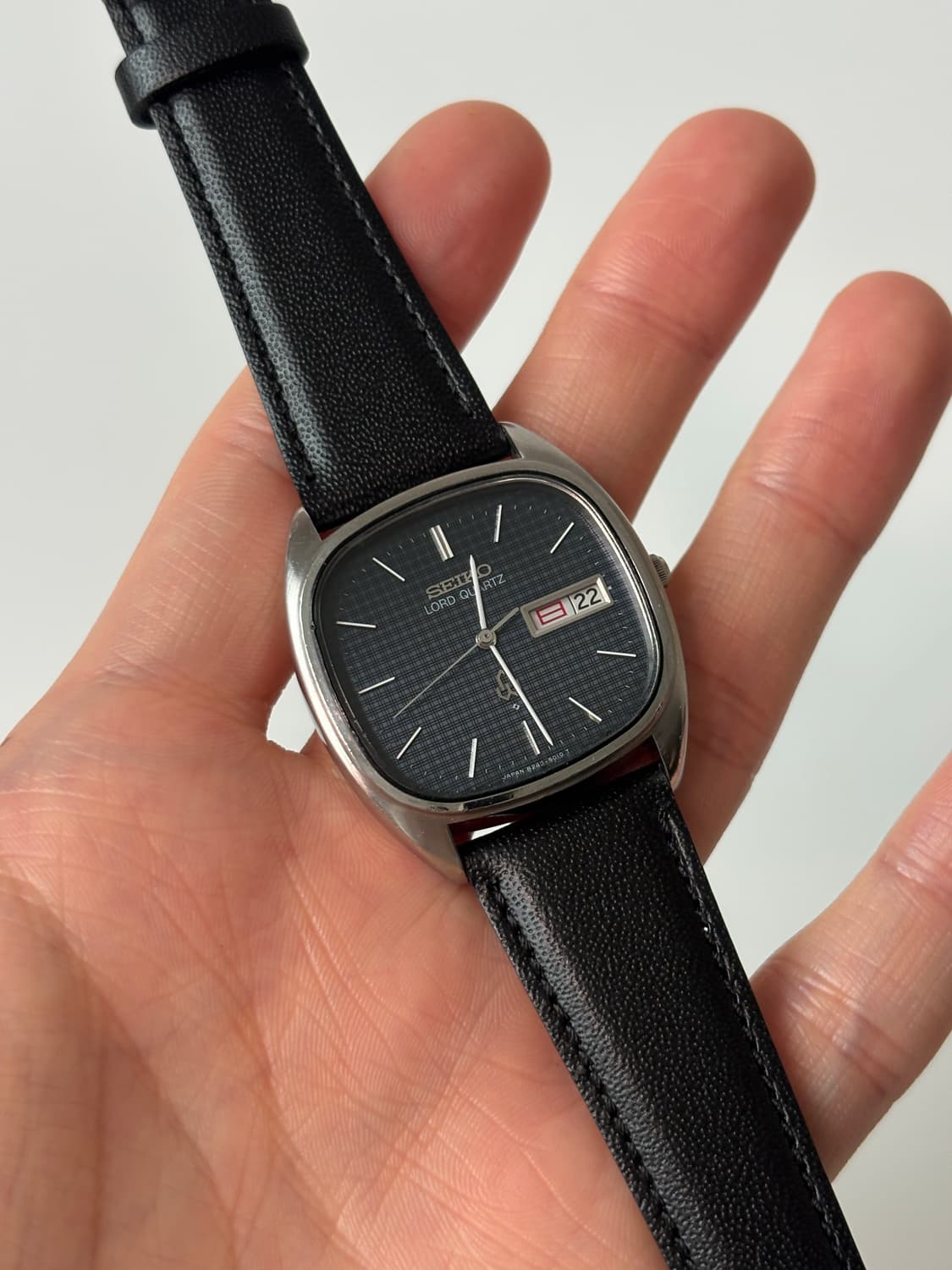1980s Dark Navy Texture Dial Lord Quartz 상품이미지1