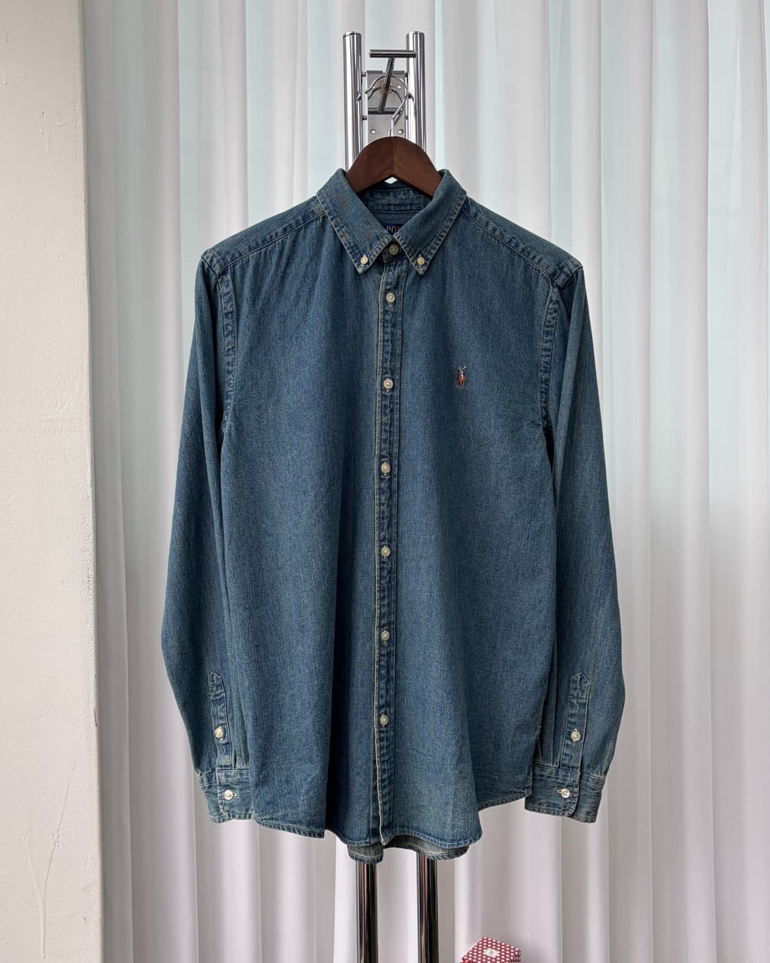 (새상품)[M]폴로 랄프로렌 샴브레이 데님 셔츠 상품이미지3