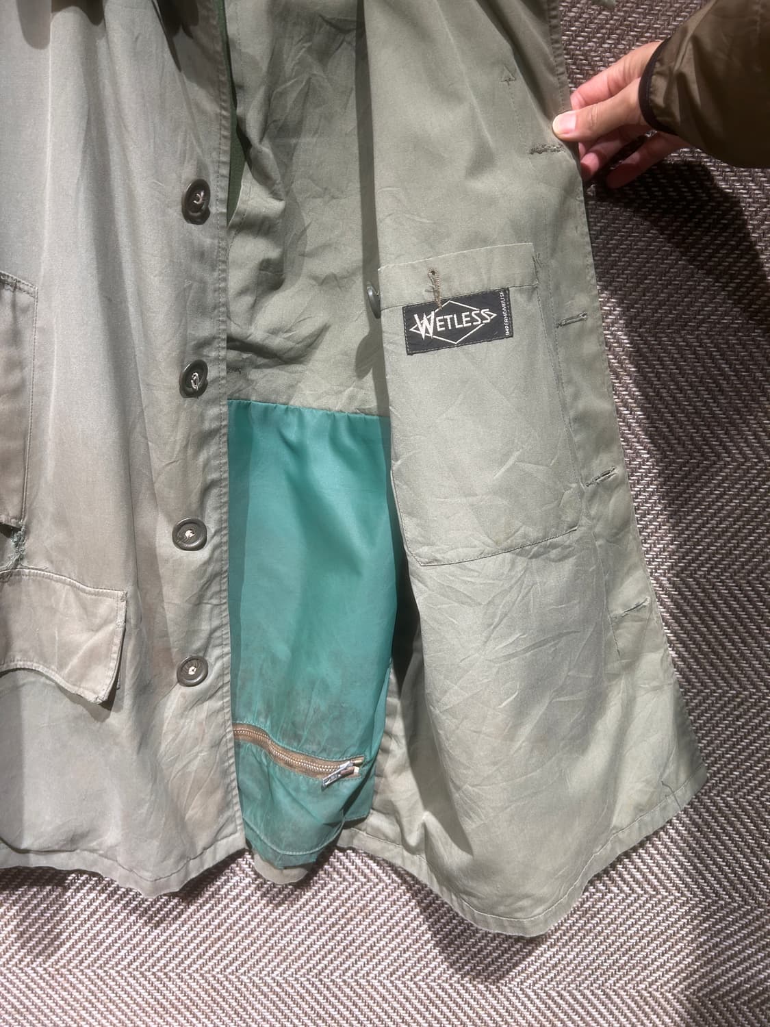 웻리스 세이지그린 프렌치자켓 상품이미지10