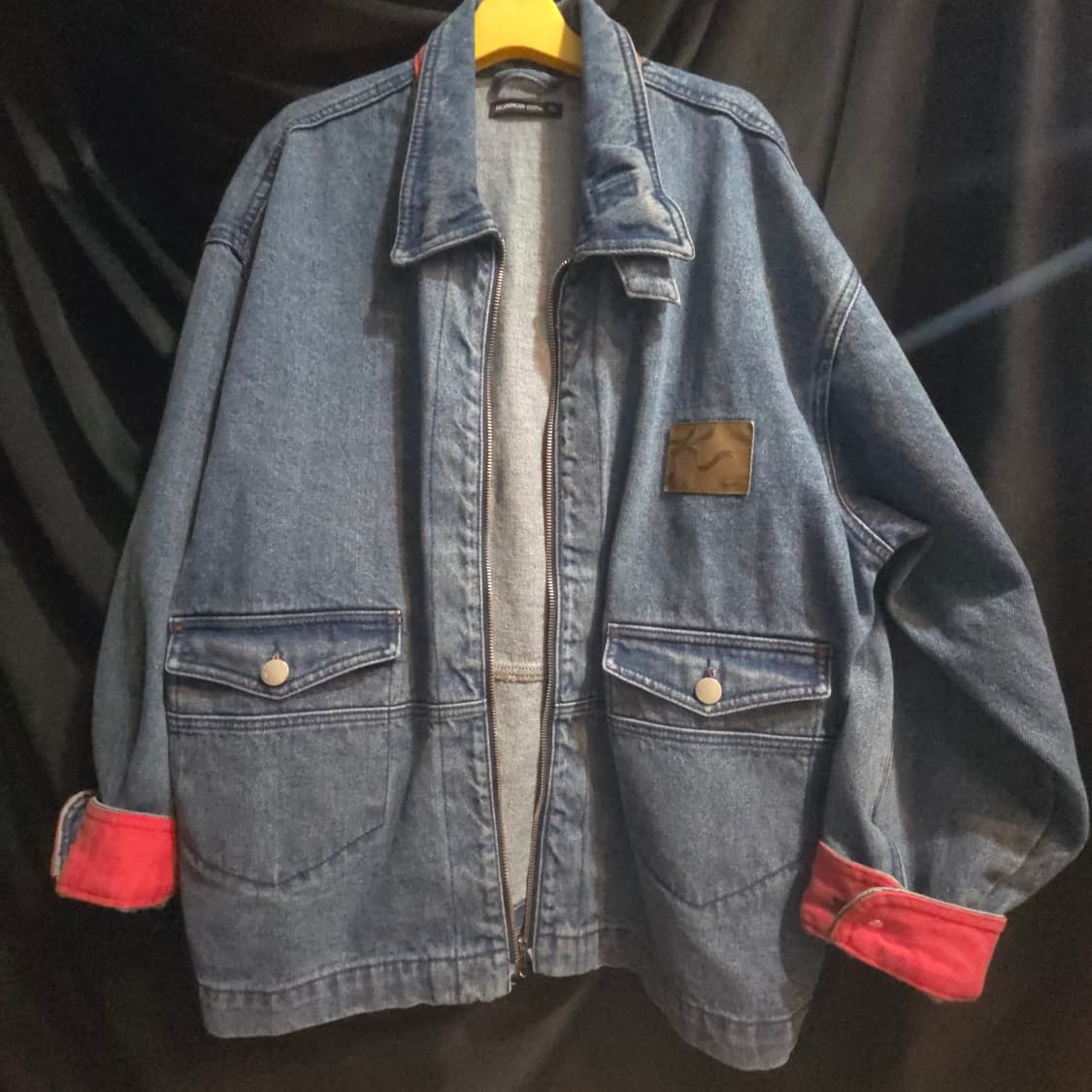 RONRON 론론 데님 오버핏 워크 자켓 상품이미지1