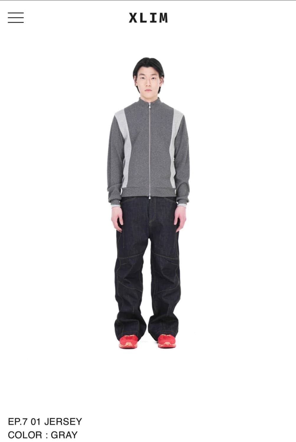 xlim 엑슬림 ep.7 01 져지 그레이 XL 상품이미지3