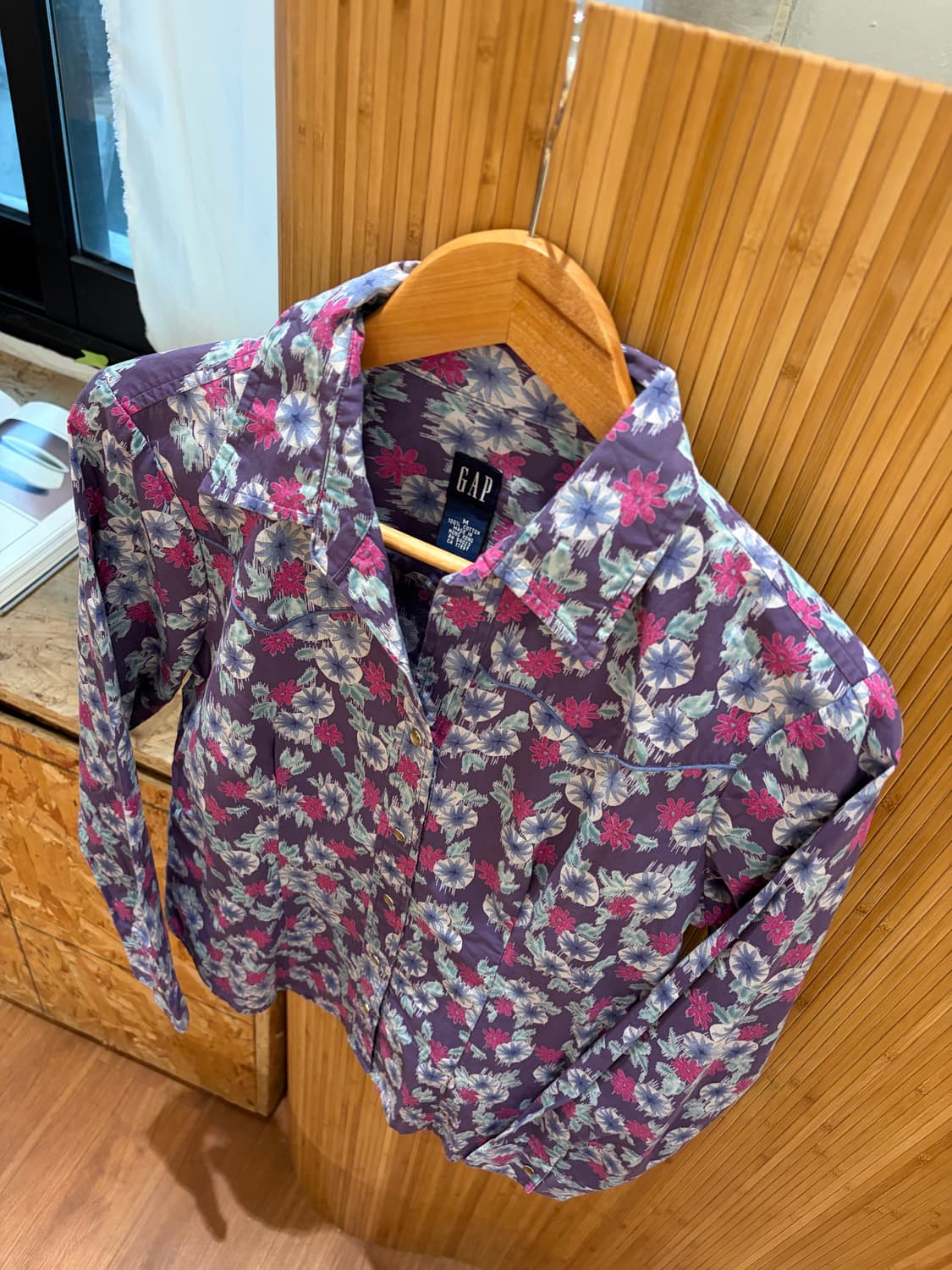 Old Gap Western Pattern Shirt 상품이미지4