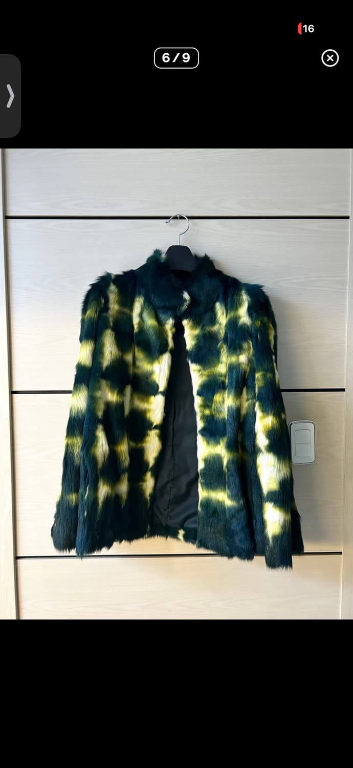 MEUCCI   ITALY GREEN NEON FUR JACKET 상품이미지1