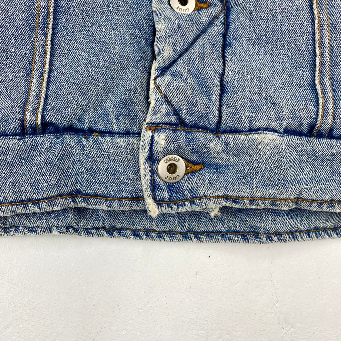 쿠어 머드 다잉 페이드 인디고 누빔 데님 자켓 (103) 상품이미지8