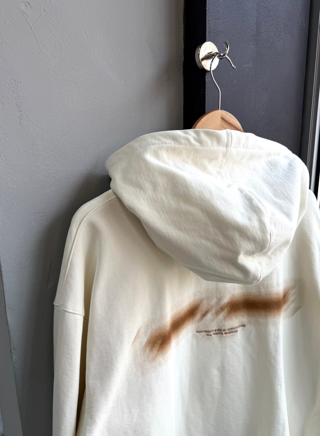 50/ 솔리드옴므 23-24FW 백스프레드 후드티 상품이미지8