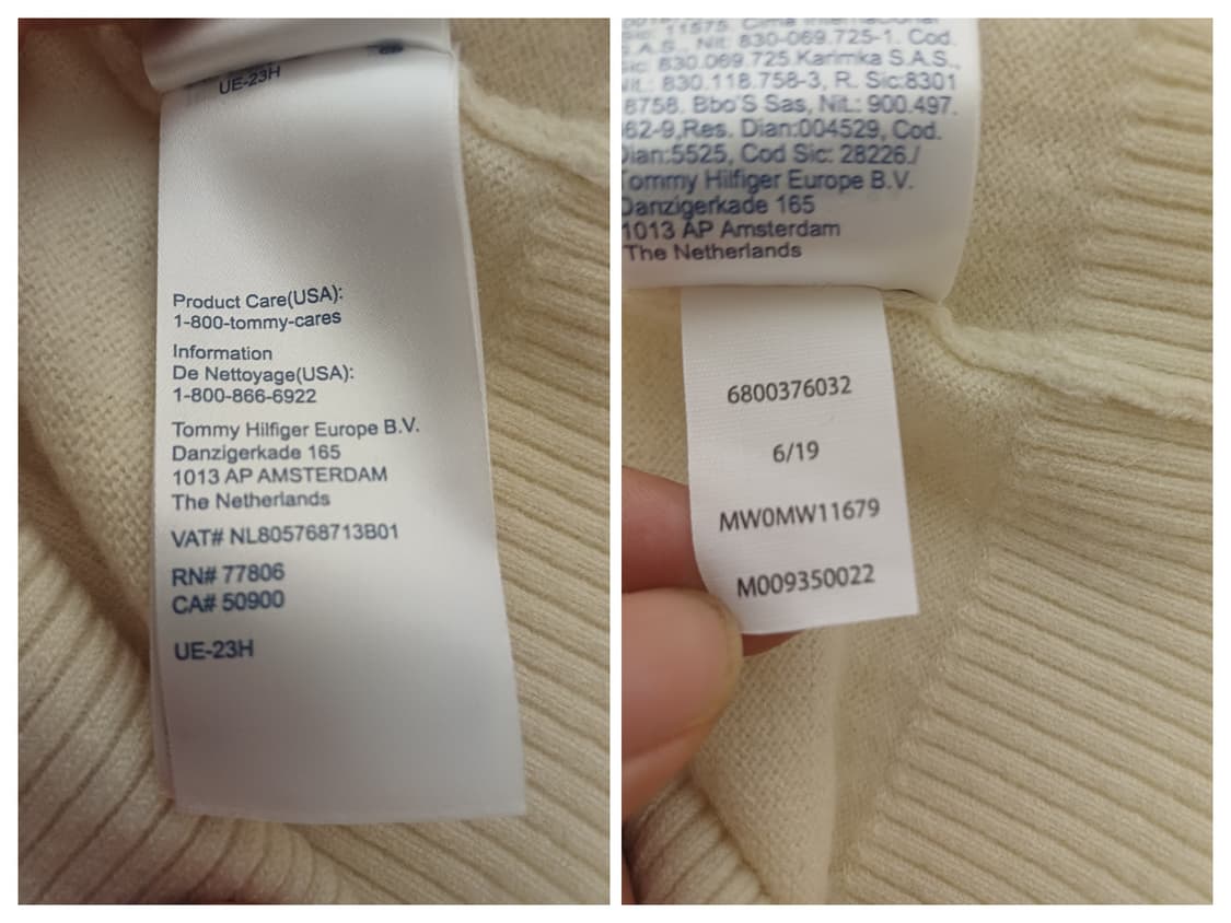 타미힐피거 19AW 머신워셔블 램스울 니트 [표기XL - 실측 L] 상품이미지8