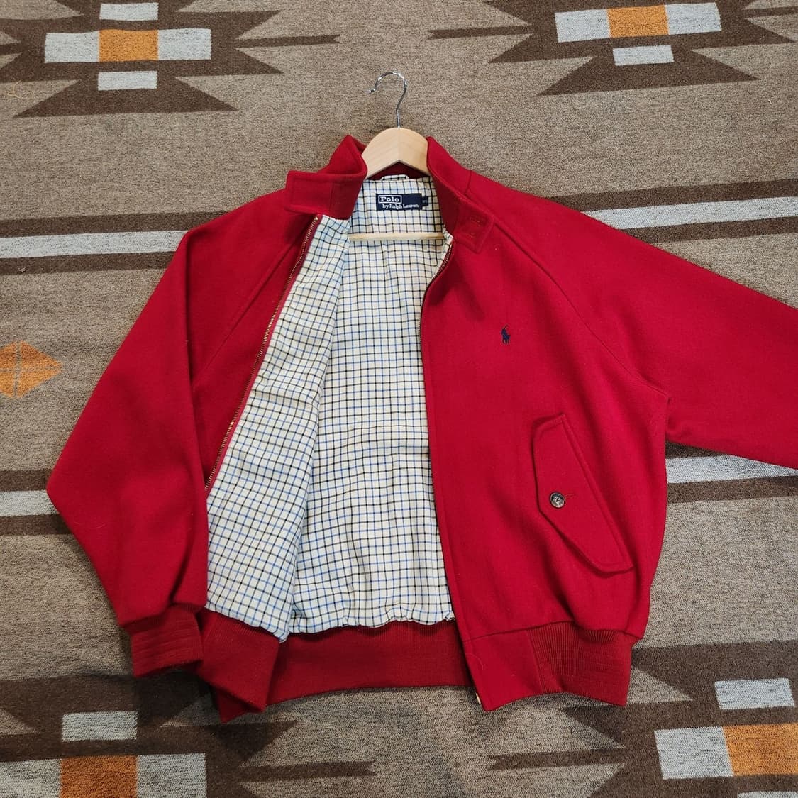 폴로랄프로렌 90s 울 블루종 자켓 95 L~XL 바라쿠타 상품이미지2