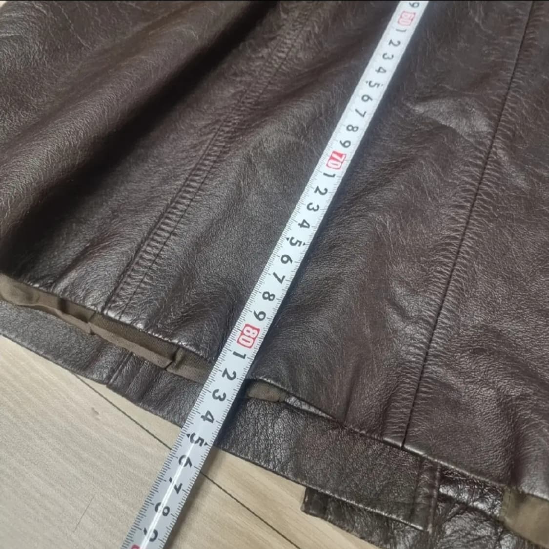 여성 가죽 롱코트(실측) 상품이미지8