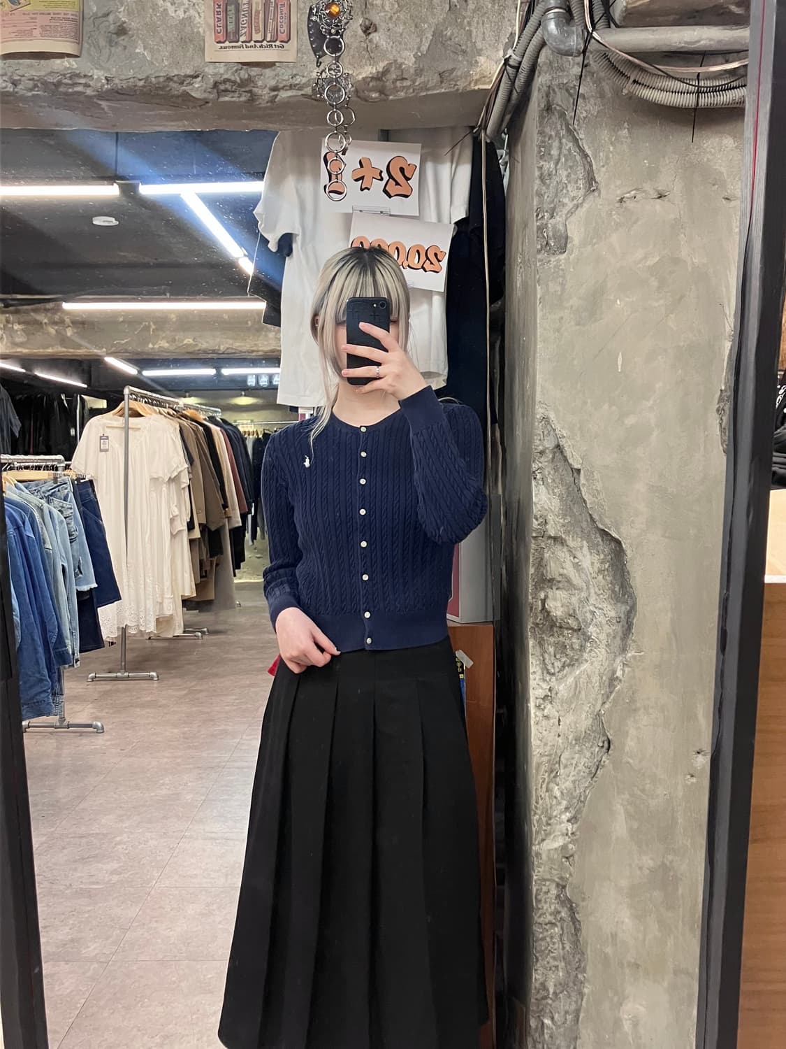 폴로 랄프로렌 꽈배기 니트 가디건 네이비 XL  #csz3865 상품이미지2