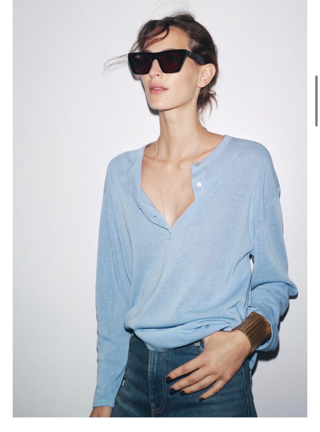 zara 오버사이즈 플레인 니트 상품이미지1